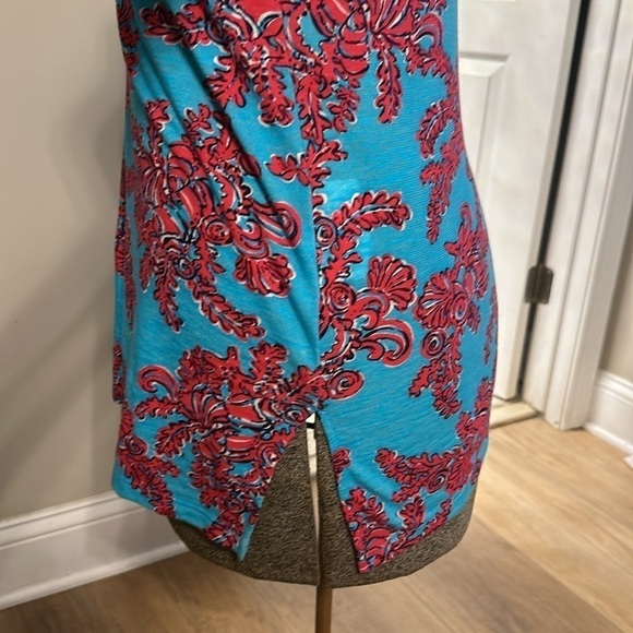 Lilly Pulitzer Westley Tunic Searulean Blue Rhode Island Reef Top women’s XS - Picture 6 of 11